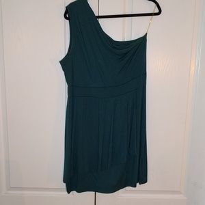 One shoulder knit dress